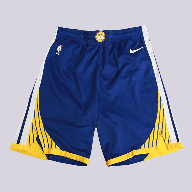 мужские синие шорты Nike NBA Golden State Warriors Nike Icon Edition Authentic 866383-495 - цена, описание, фото 1